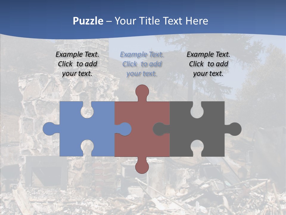 Transportation American Flag Home PowerPoint Template