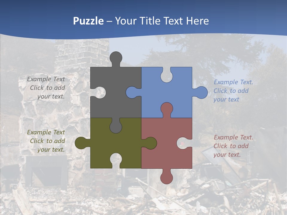 Transportation American Flag Home PowerPoint Template