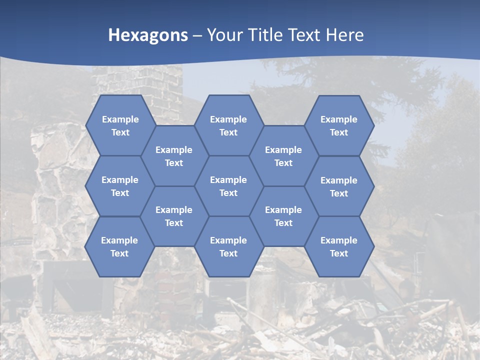 Transportation American Flag Home PowerPoint Template