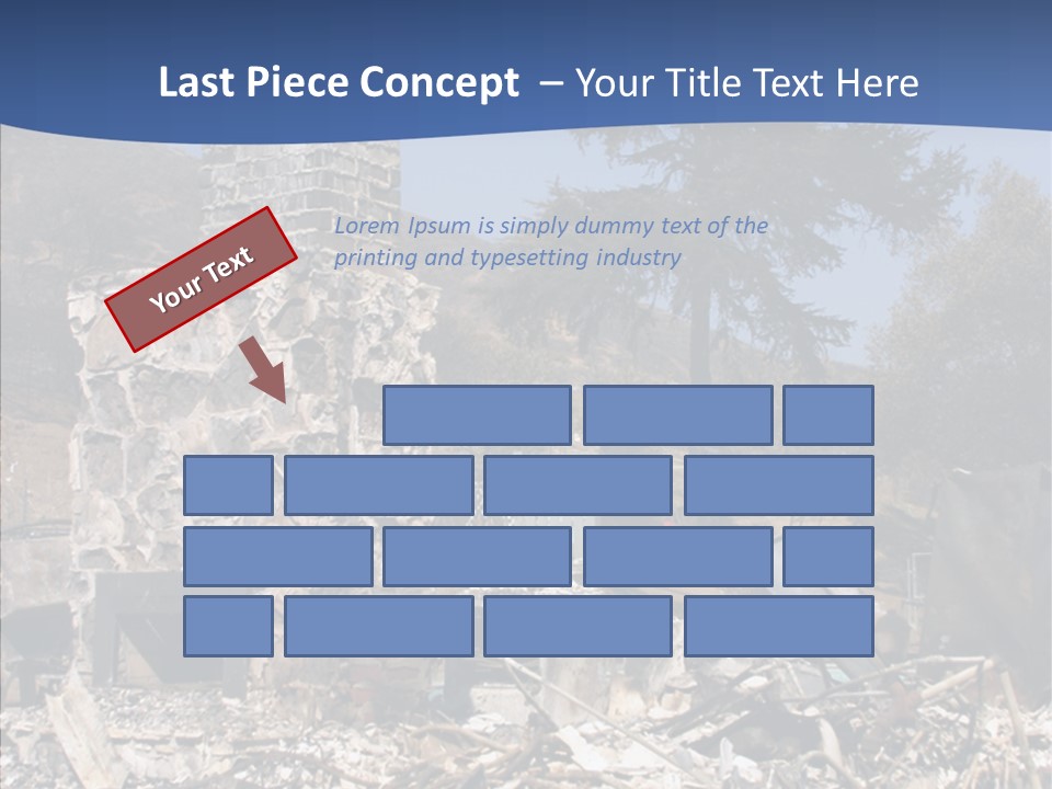 Transportation American Flag Home PowerPoint Template