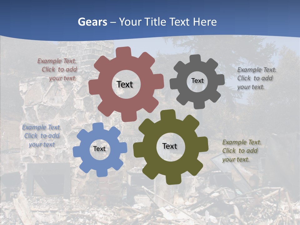 Transportation American Flag Home PowerPoint Template