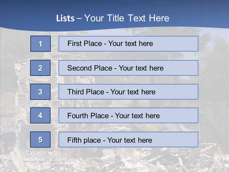 Transportation American Flag Home PowerPoint Template