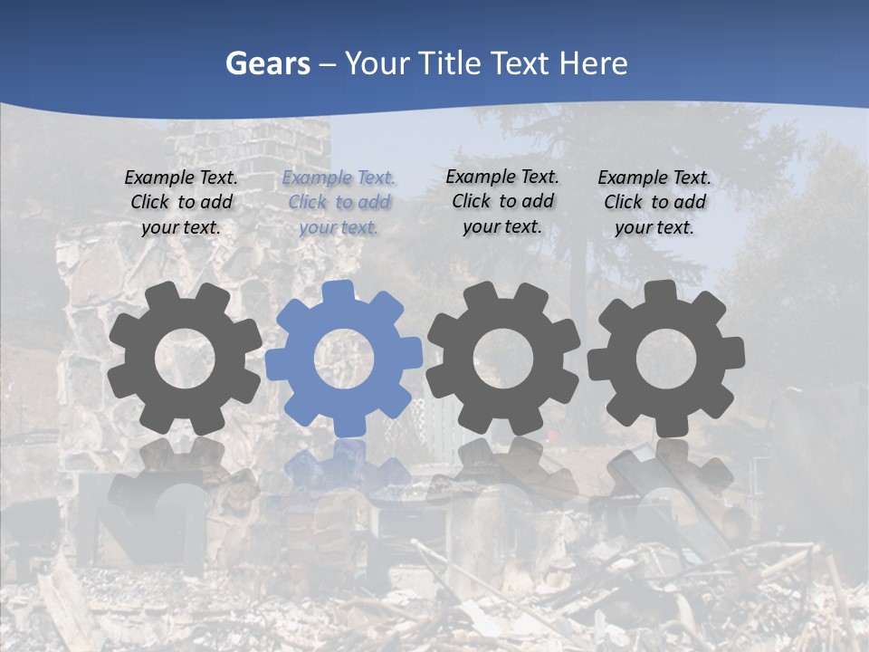 Transportation American Flag Home PowerPoint Template