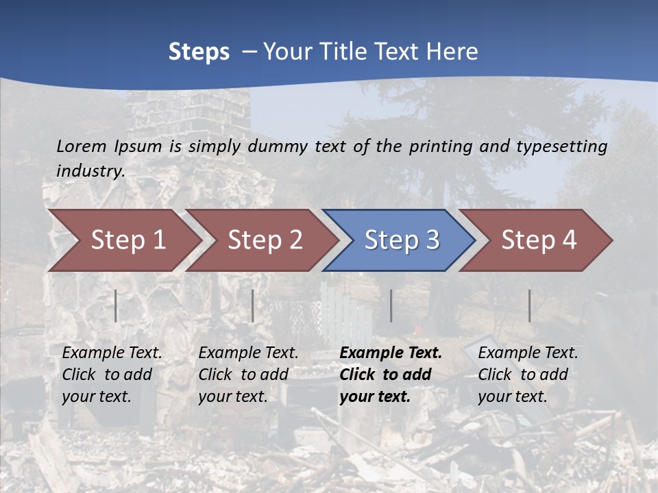 Transportation American Flag Home PowerPoint Template