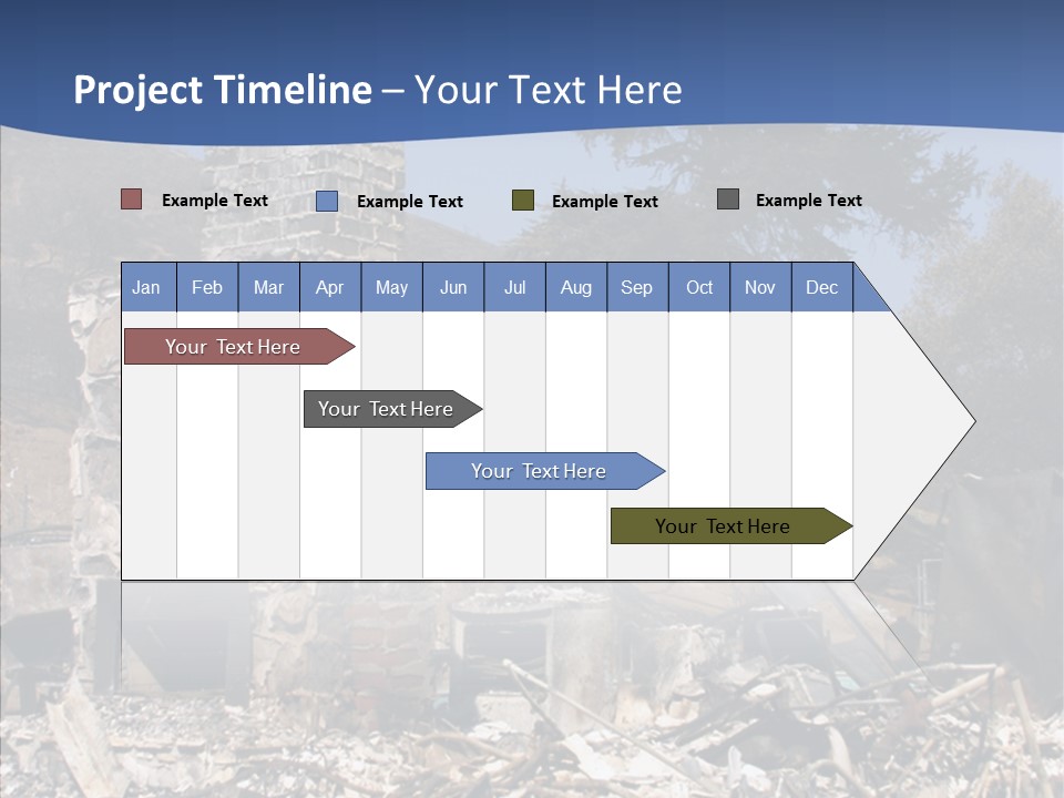 Transportation American Flag Home PowerPoint Template