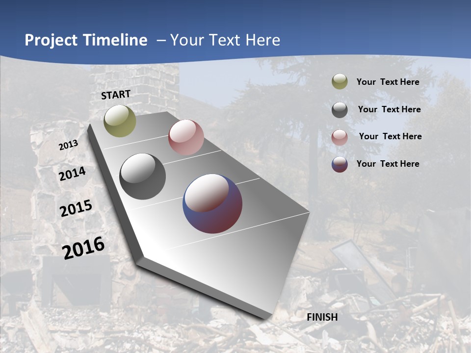 Transportation American Flag Home PowerPoint Template