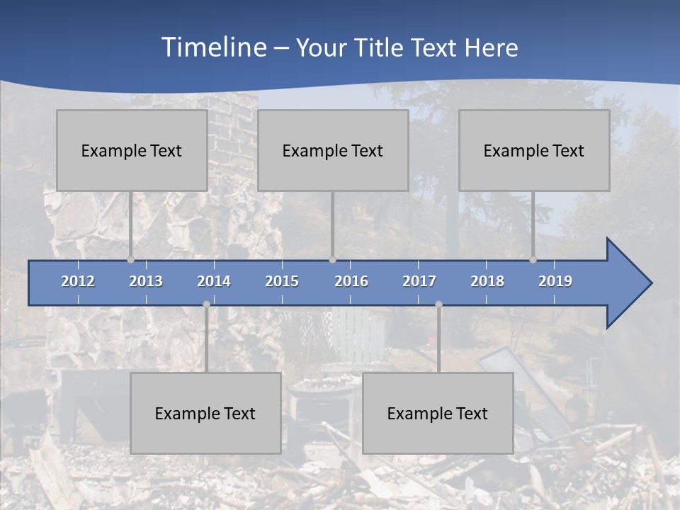 Transportation American Flag Home PowerPoint Template