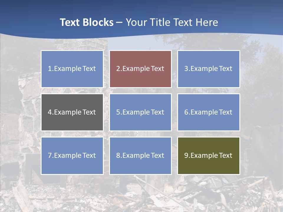Transportation American Flag Home PowerPoint Template