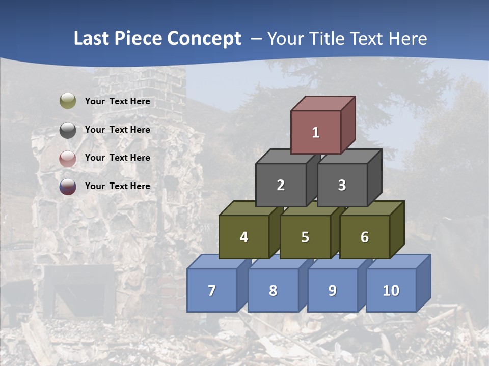 Transportation American Flag Home PowerPoint Template