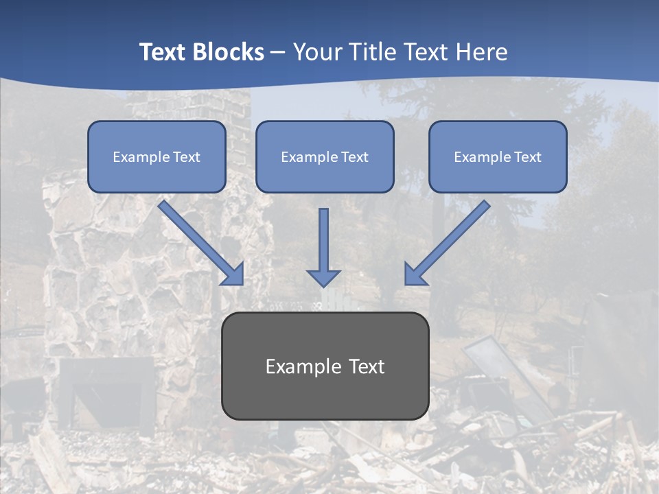 Transportation American Flag Home PowerPoint Template