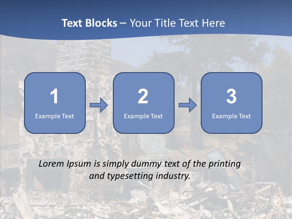 Transportation American Flag Home PowerPoint Template