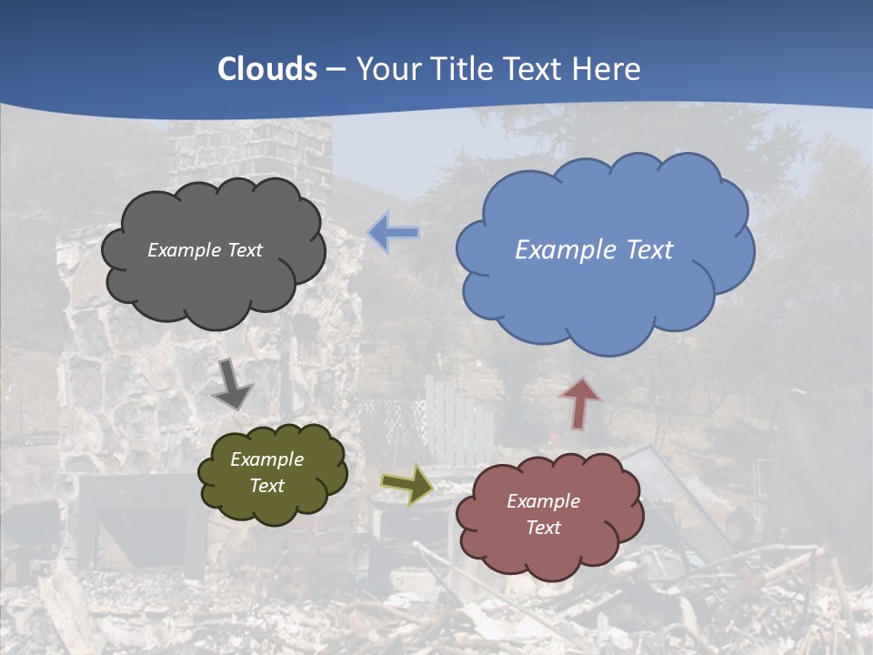 Transportation American Flag Home PowerPoint Template