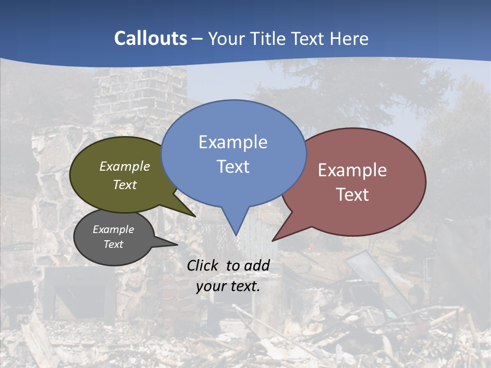 Transportation American Flag Home PowerPoint Template