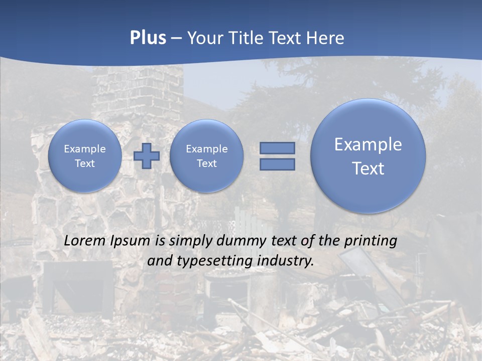 Transportation American Flag Home PowerPoint Template