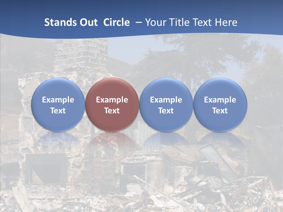 Transportation American Flag Home PowerPoint Template