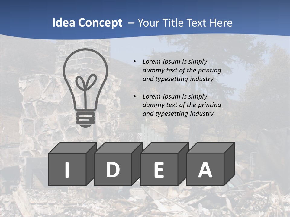 Transportation American Flag Home PowerPoint Template