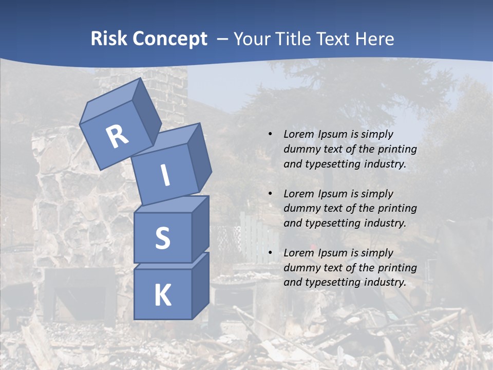 Transportation American Flag Home PowerPoint Template