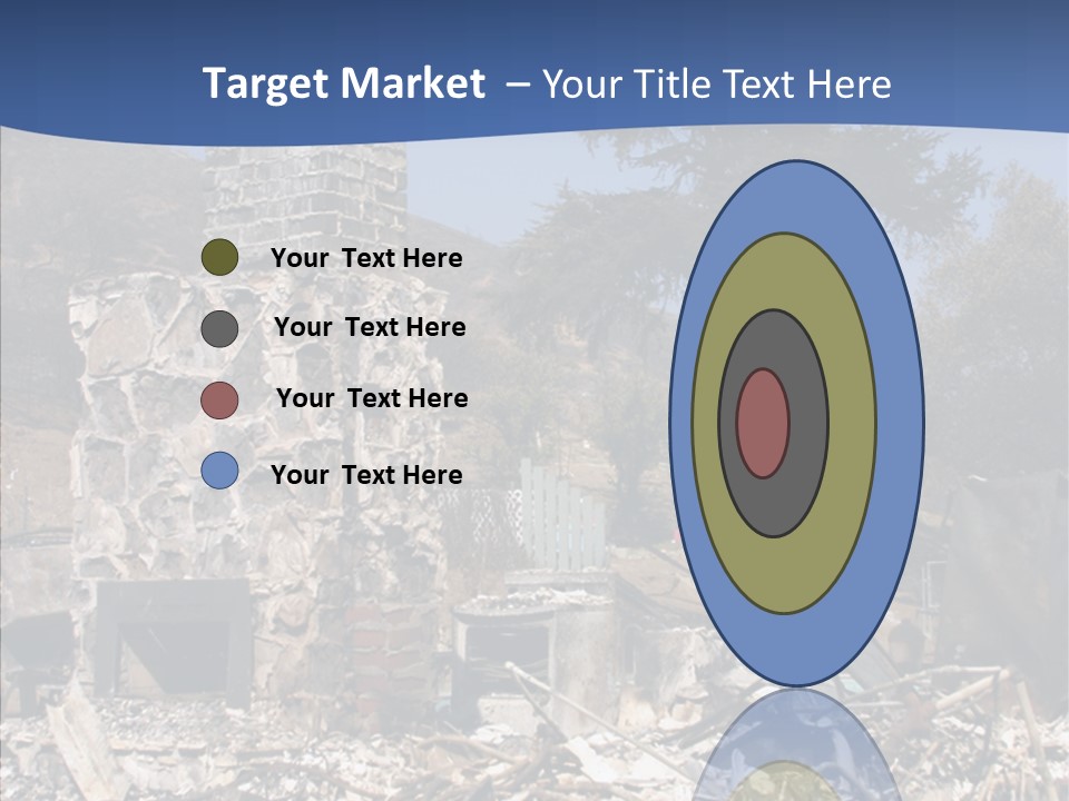 Transportation American Flag Home PowerPoint Template