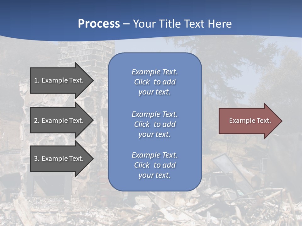 Transportation American Flag Home PowerPoint Template