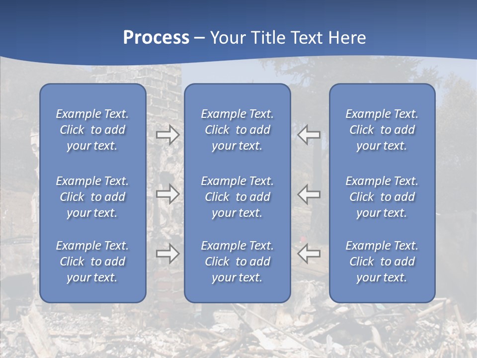 Transportation American Flag Home PowerPoint Template