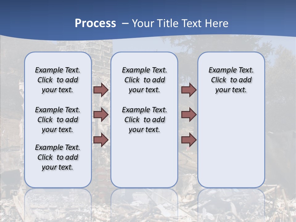 Transportation American Flag Home PowerPoint Template