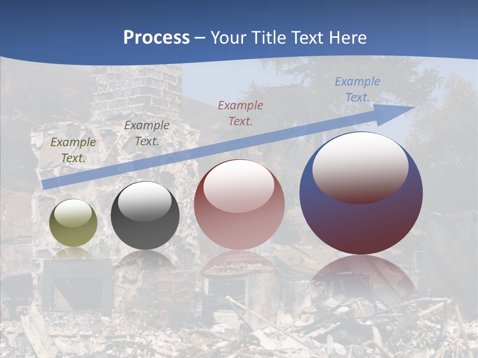 Transportation American Flag Home PowerPoint Template