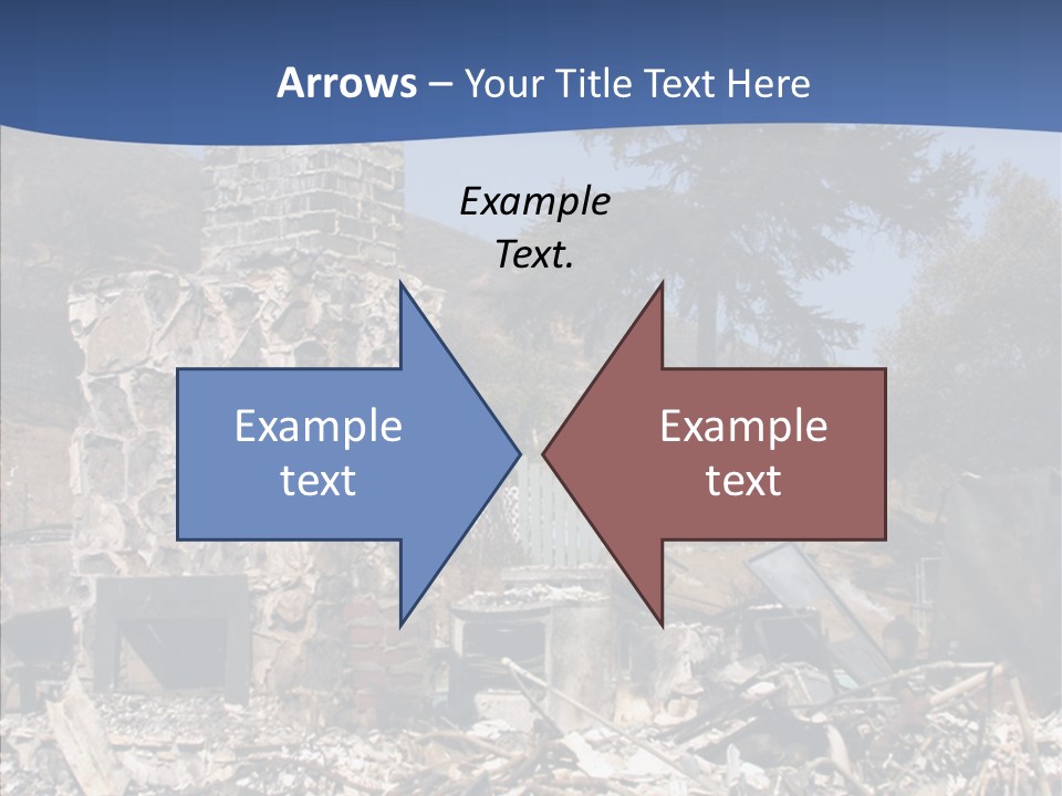 Transportation American Flag Home PowerPoint Template