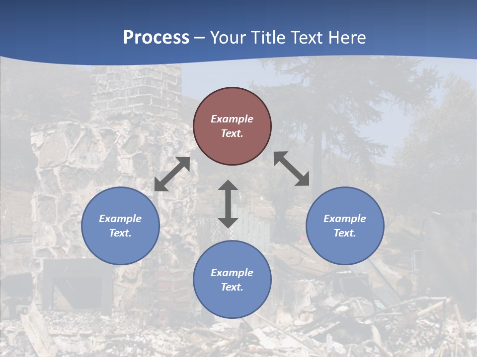 Transportation American Flag Home PowerPoint Template