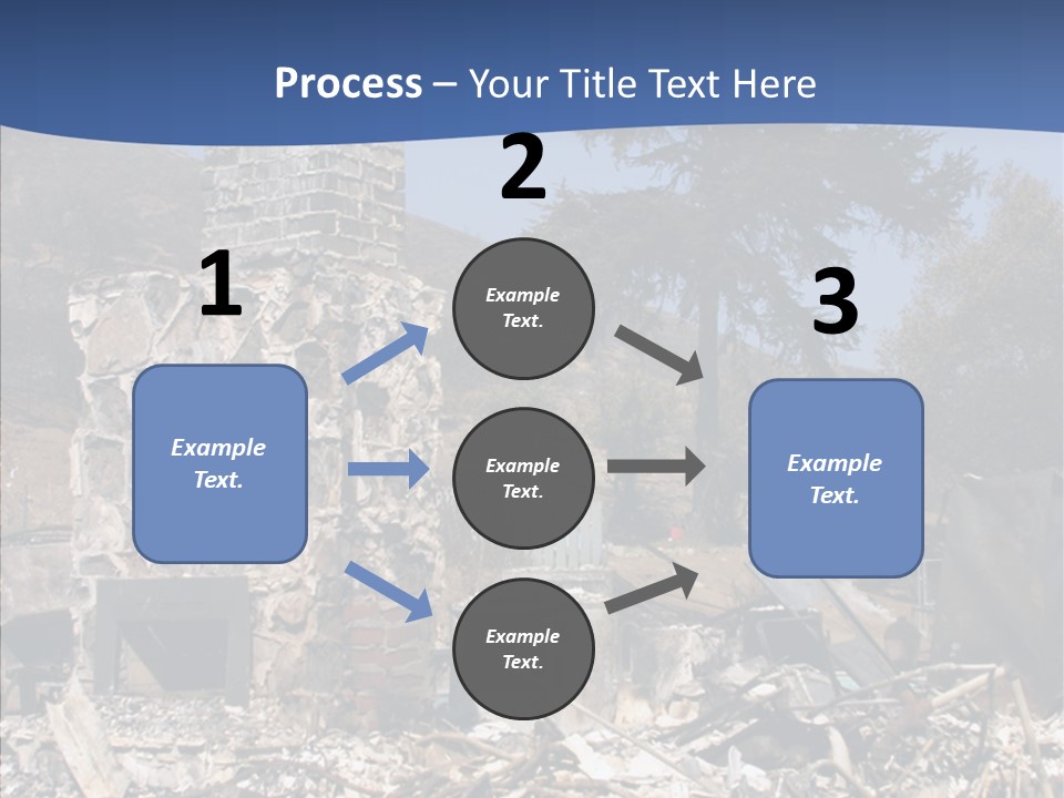 Transportation American Flag Home PowerPoint Template