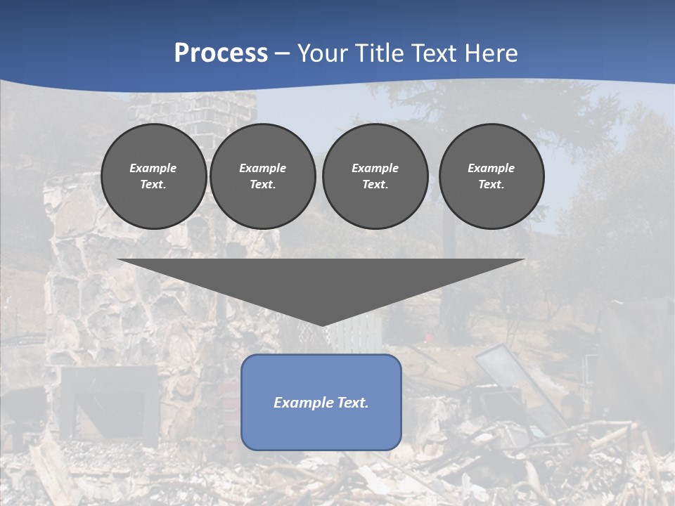 Transportation American Flag Home PowerPoint Template
