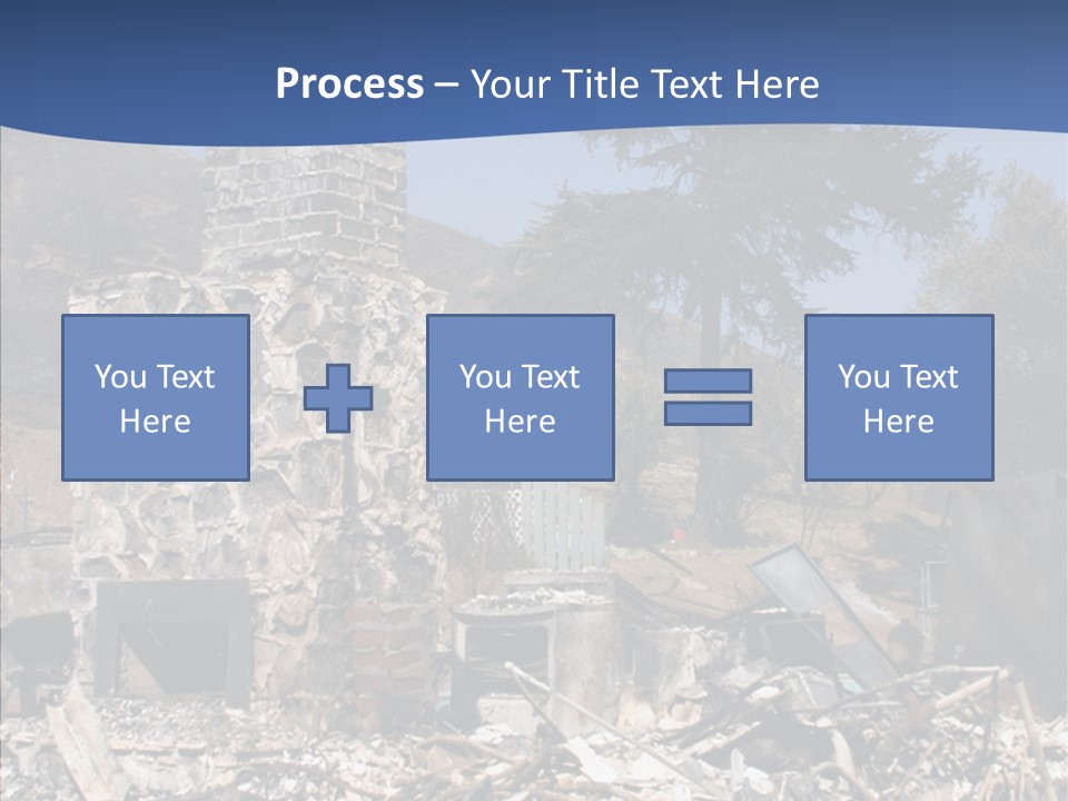 Transportation American Flag Home PowerPoint Template