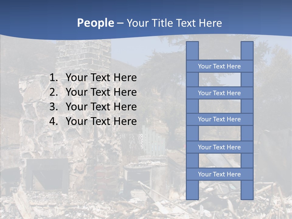 Transportation American Flag Home PowerPoint Template