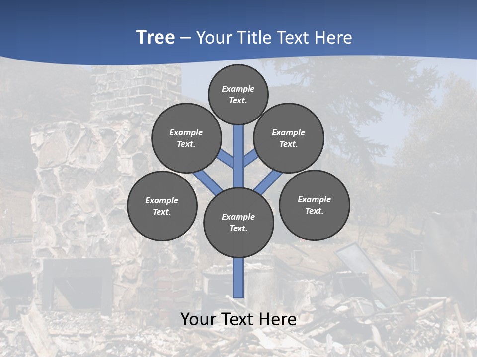Transportation American Flag Home PowerPoint Template