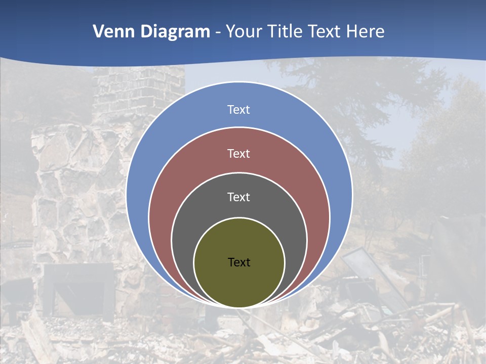 Transportation American Flag Home PowerPoint Template
