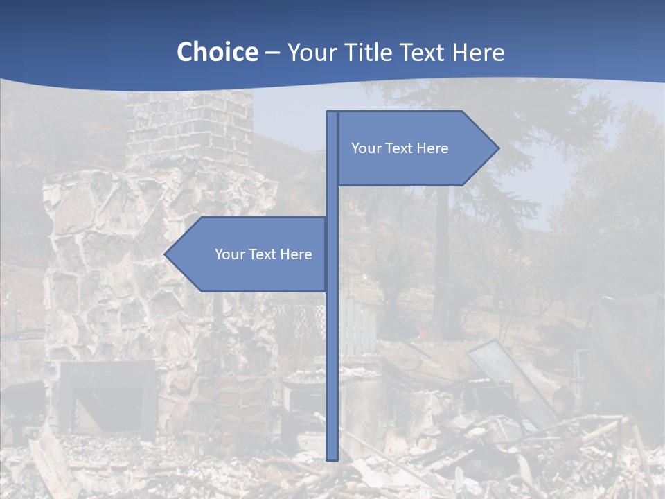 Transportation American Flag Home PowerPoint Template