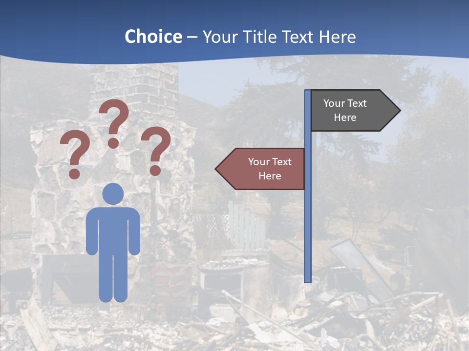 Transportation American Flag Home PowerPoint Template