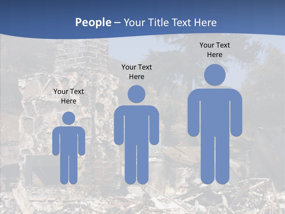 Transportation American Flag Home PowerPoint Template