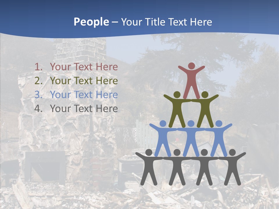 Transportation American Flag Home PowerPoint Template