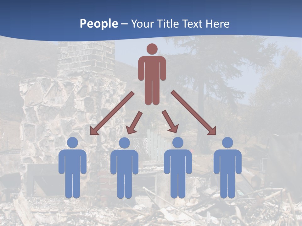 Transportation American Flag Home PowerPoint Template