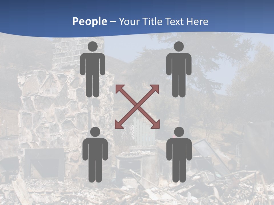 Transportation American Flag Home PowerPoint Template