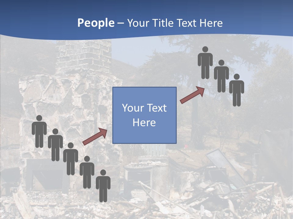 Transportation American Flag Home PowerPoint Template