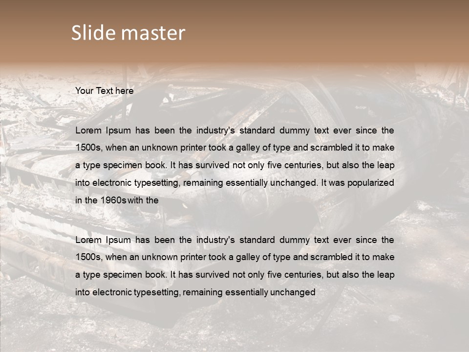 Hero God Bless You Smoke PowerPoint Template