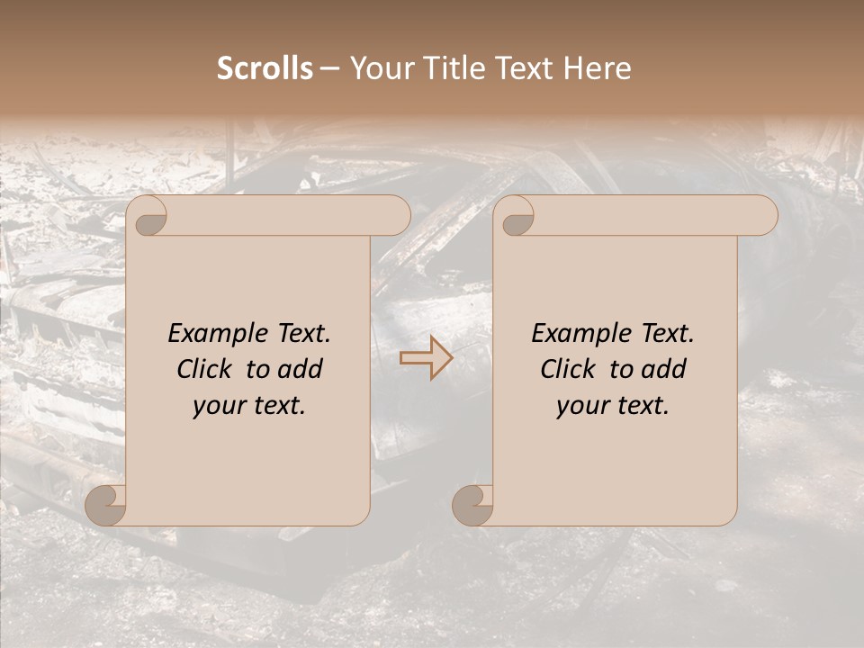 Hero God Bless You Smoke PowerPoint Template