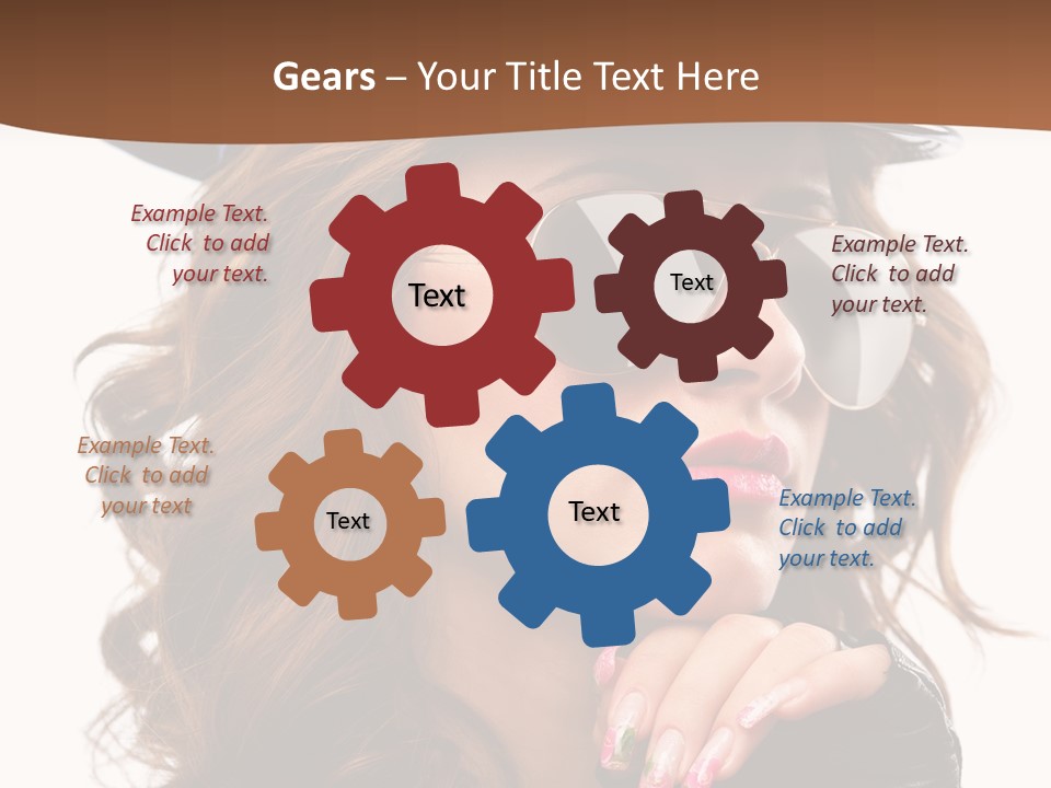 Skin Face Hot PowerPoint Template