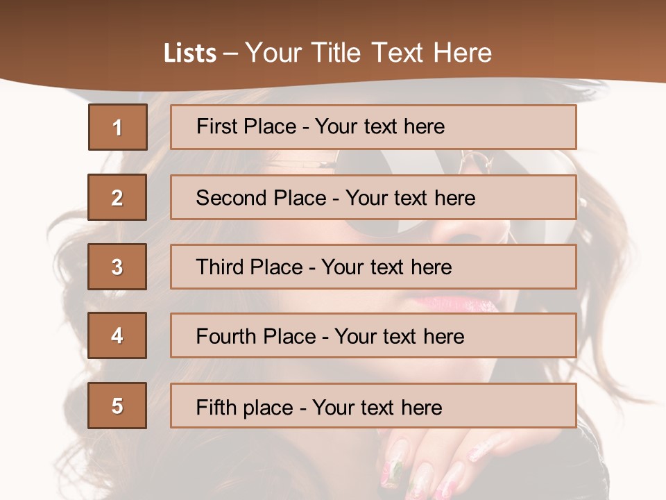 Skin Face Hot PowerPoint Template