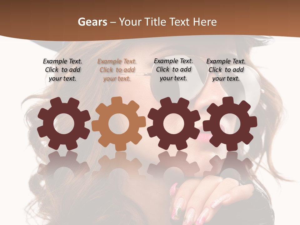 Skin Face Hot PowerPoint Template