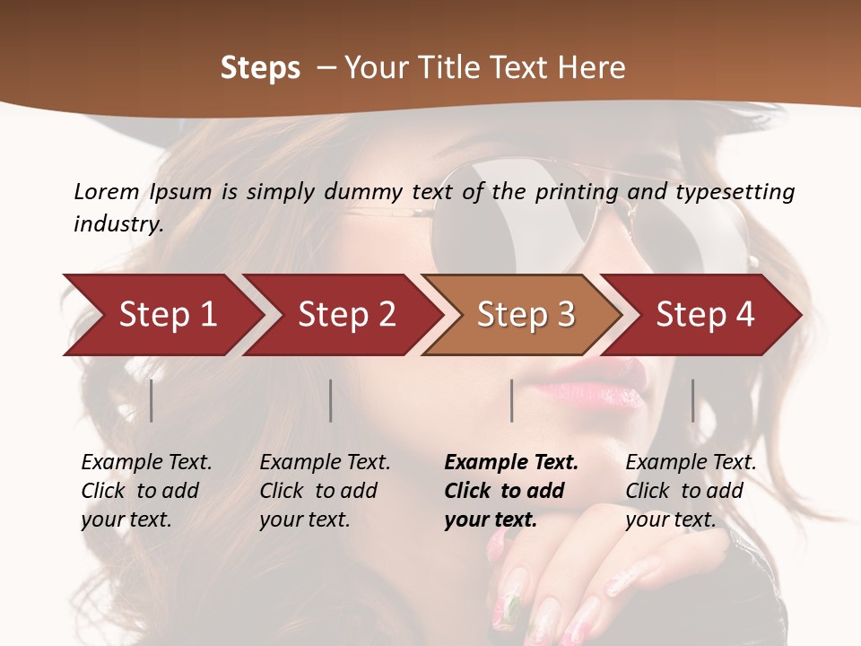 Skin Face Hot PowerPoint Template