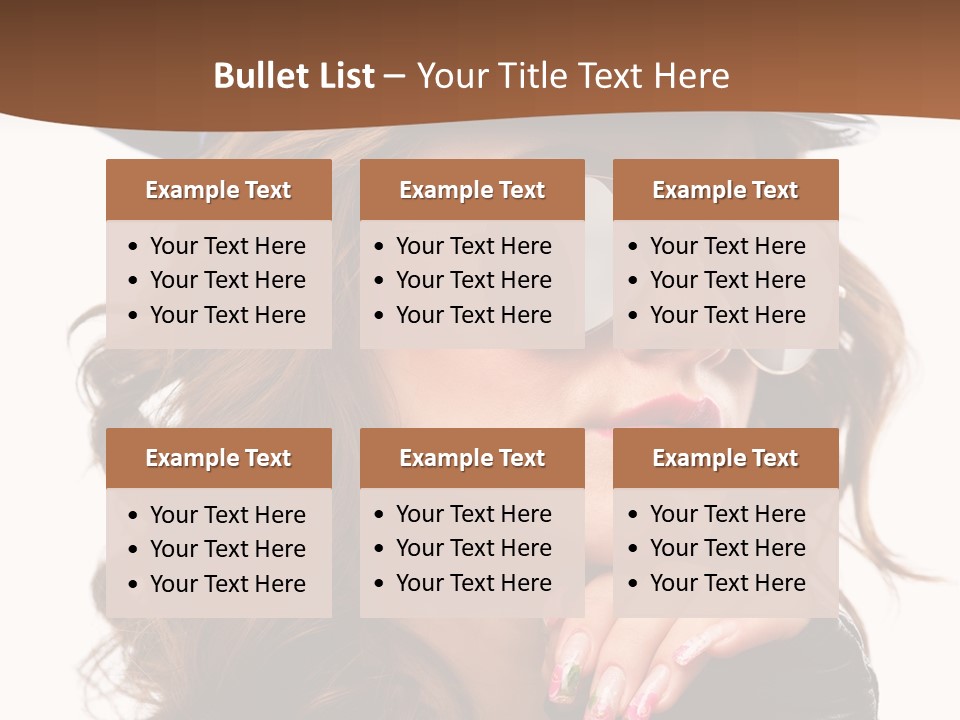 Skin Face Hot PowerPoint Template