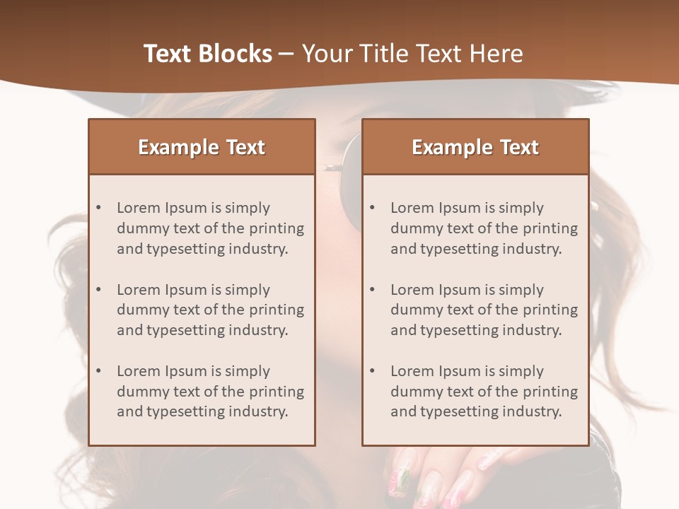 Skin Face Hot PowerPoint Template