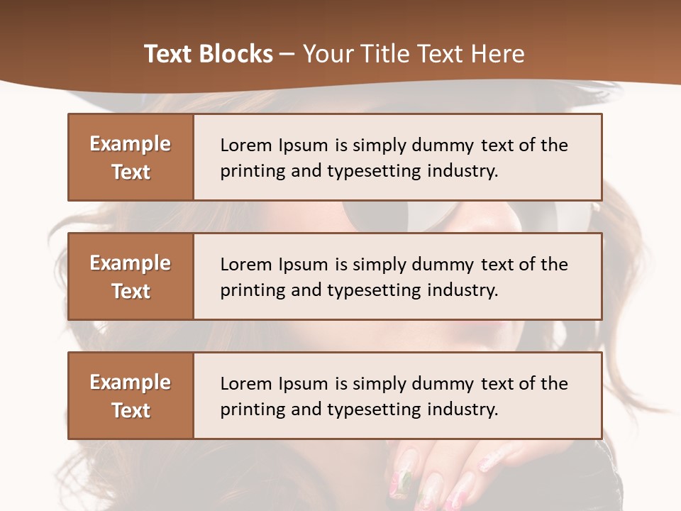 Skin Face Hot PowerPoint Template